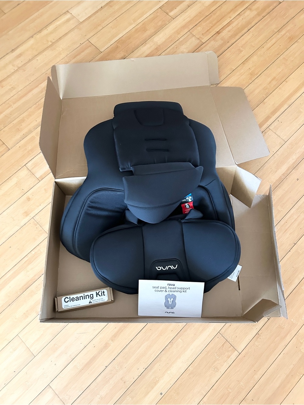 Brand new NUNA Rava Black Car Seat Head and Body Support Insert